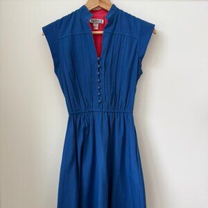Taurus II Vintage Blue Dress (Made in USA / ILGWU)